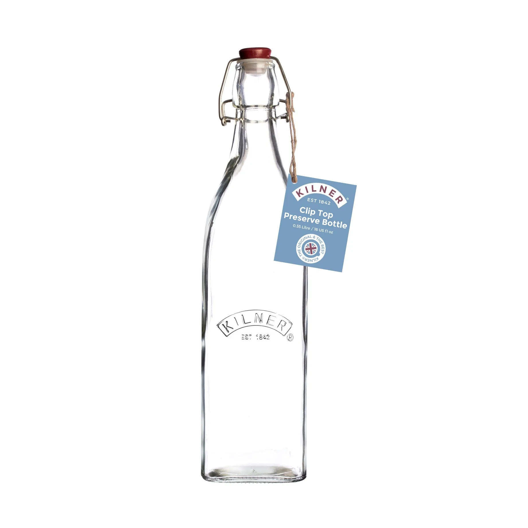 Kilner flaske med bøjle, Klar, 0,55 l Kilner