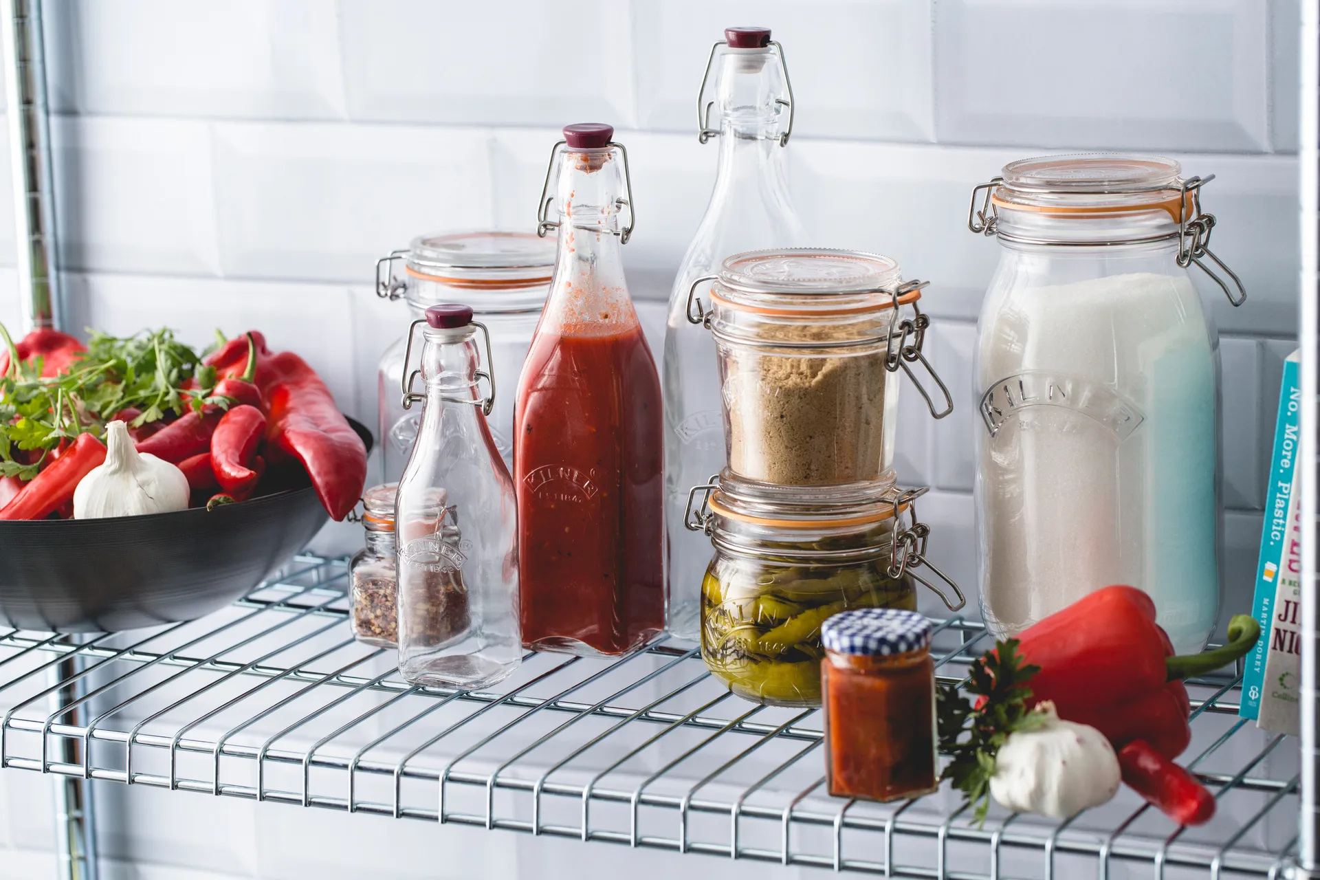 Kilner flaske med bøjle, Klar, 1 l Kilner