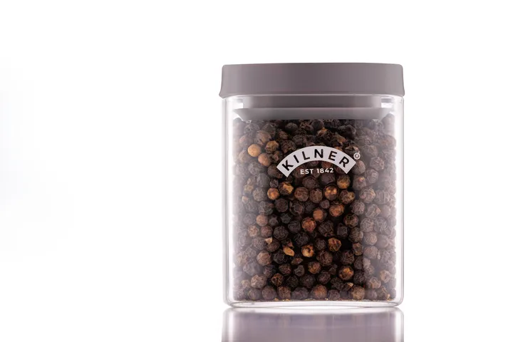 Kilner FRESH krydderiglas firkantet - Klar-grå, 160 ml - Kilner