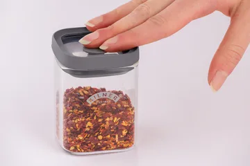 Kilner FRESH krydderiglas firkantet - Klar-grå, 160 ml - Kilner
