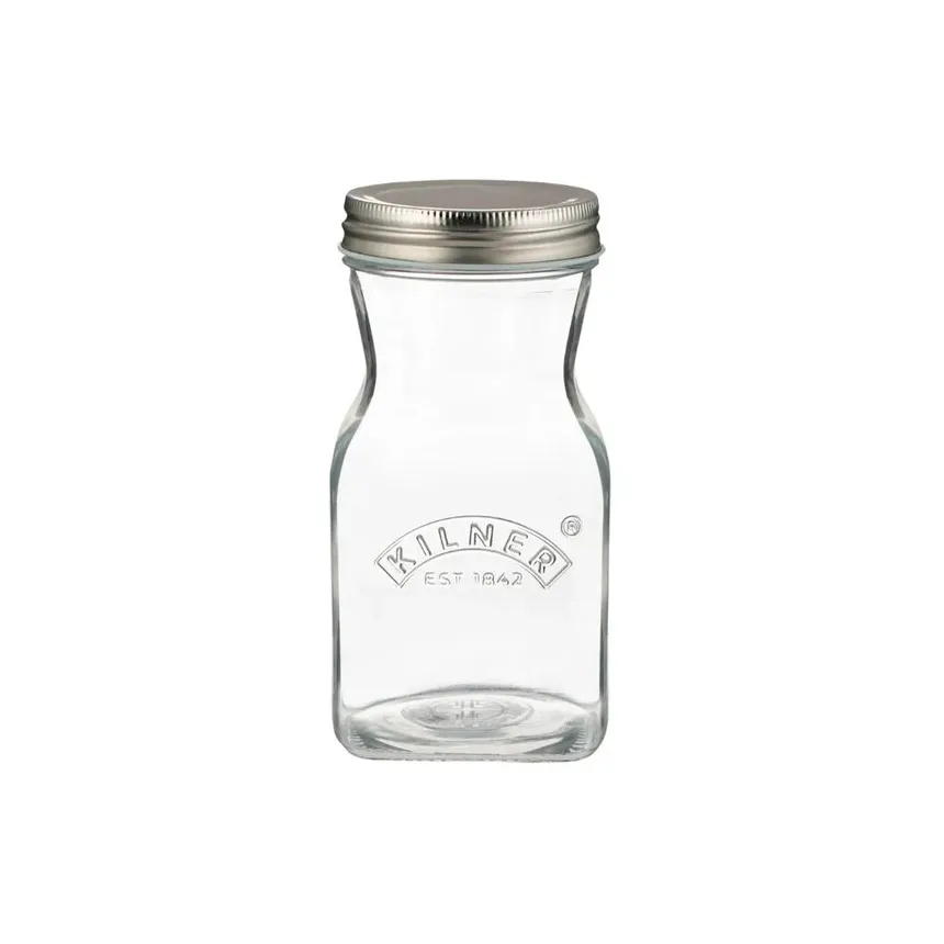Kilner juice- og sauceflaske, Klar-rustfrit stål, 0,5 l Kilner