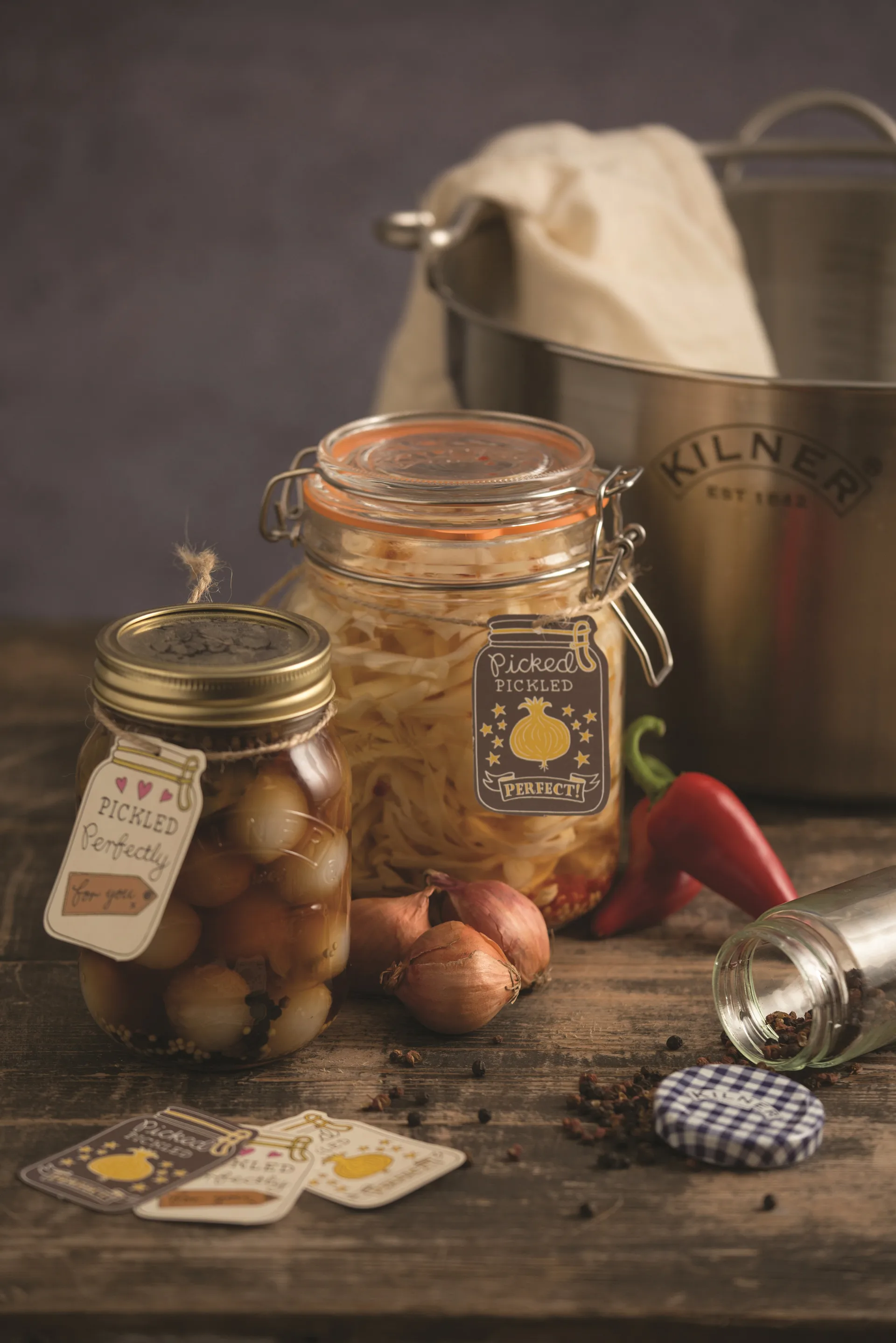 Kilner rund dåse med bøjle, Klar, 1 l Kilner