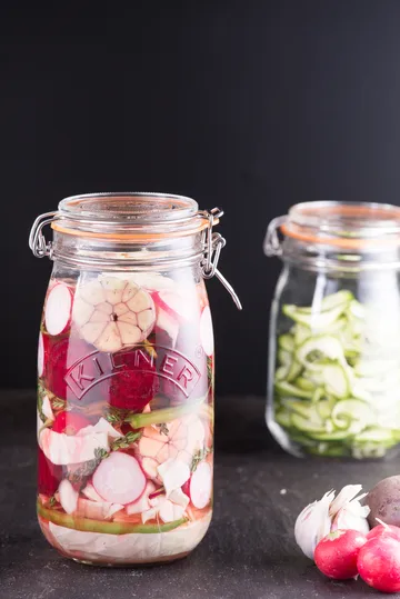 Kilner rund dåse med bøjle - Klar, 1,5 L - Kilner