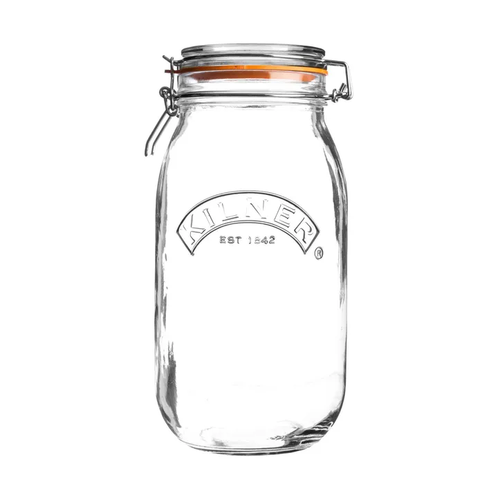 Kilner rund dåse med bøjle - Klar, 2 l - Kilner