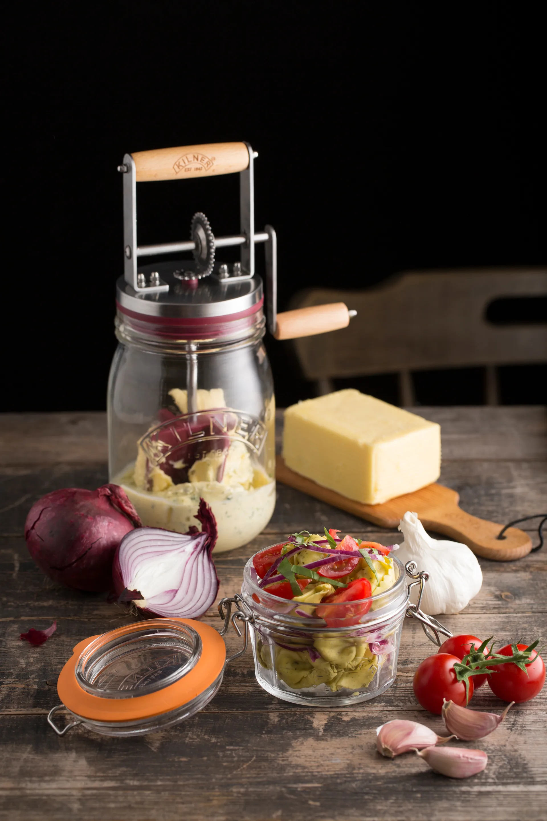 Kilner smørkniv, Lyst træ, 2 stk. Kilner