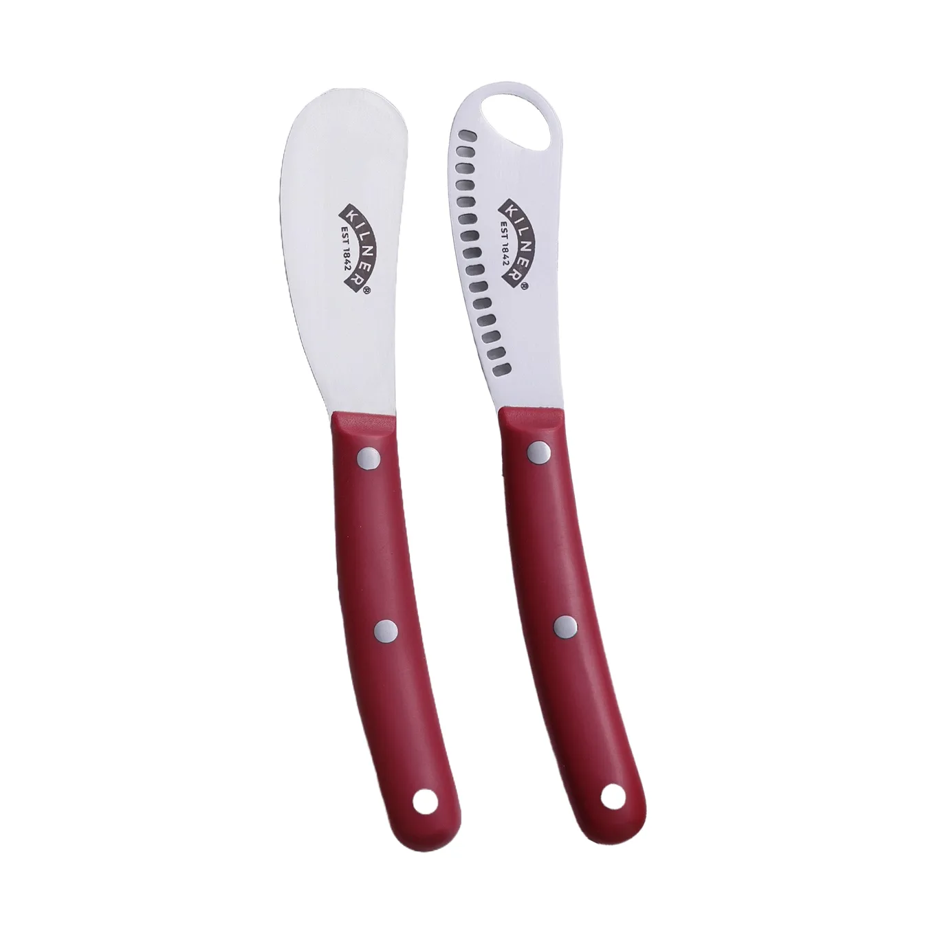 Kilner smørkniv sæt, Rød-rustfrit stål Kilner