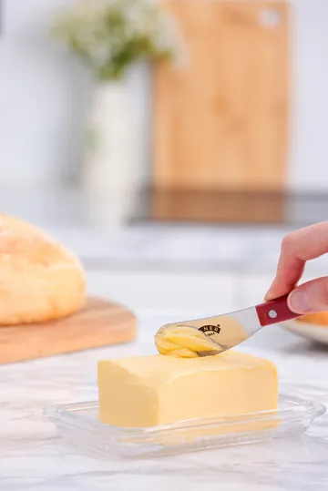 Kilner smørkniv sæt - Rød-rustfrit stål - Kilner