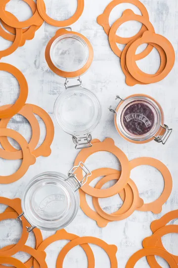 Kilner smørkærner - Klar-rød, 1 l - Kilner