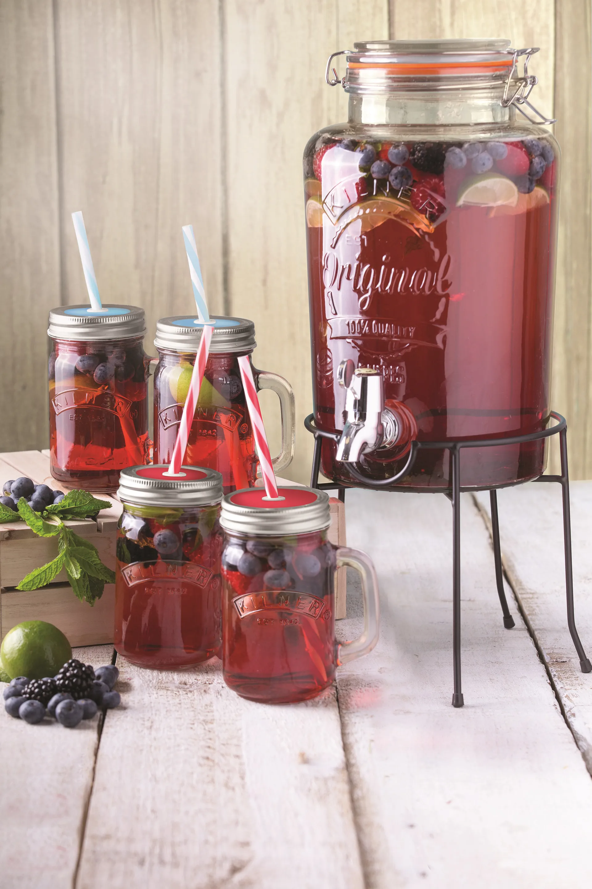 Kilner stativ til drikkedispenser, Sort Kilner