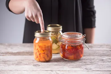 Kilner sylteglas rund - Klar-guld, 0,5 l - Kilner