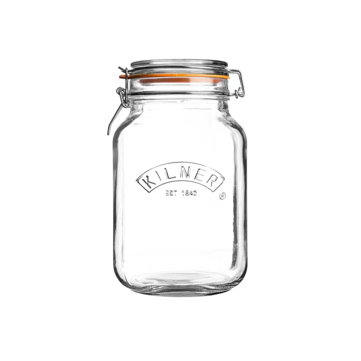 Kilner sylteglas rund - Klar-guld, 1 l - Kilner