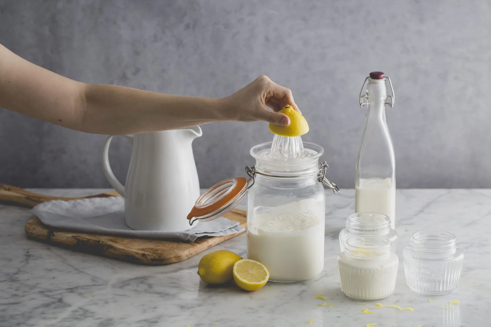 Kilner sylteglas rund, Klar-guld, 1 l Kilner