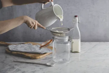 Kilner sylteglas rund - Klar-guld, 1 l - Kilner