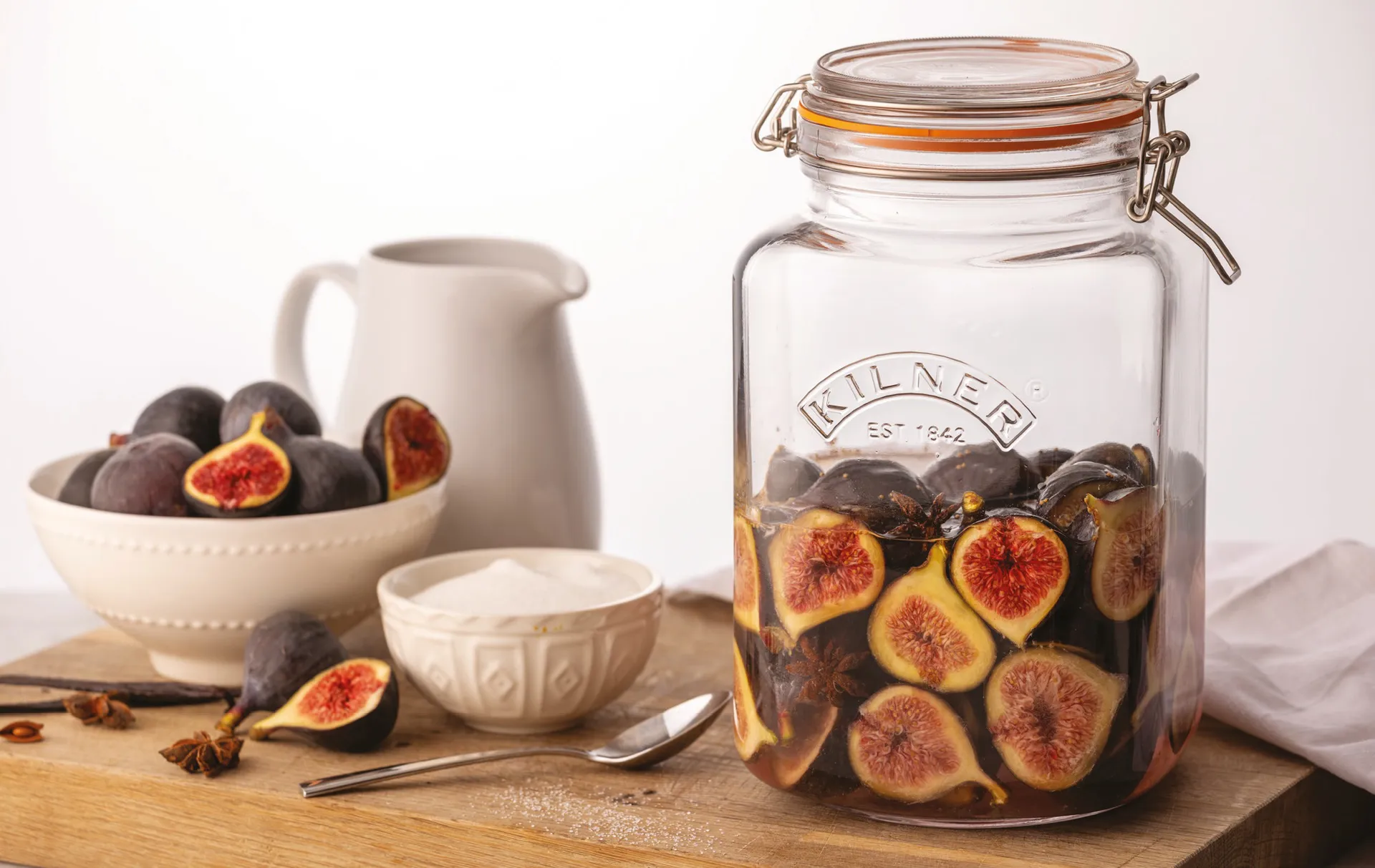 Kilner WIDE sylteglas, Klar-guld, 0,5 l Kilner