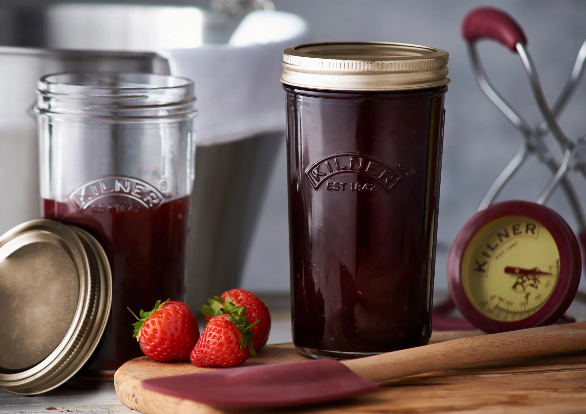 Kilner WIDE sylteglas, Klar-guld, 0,5 l Kilner
