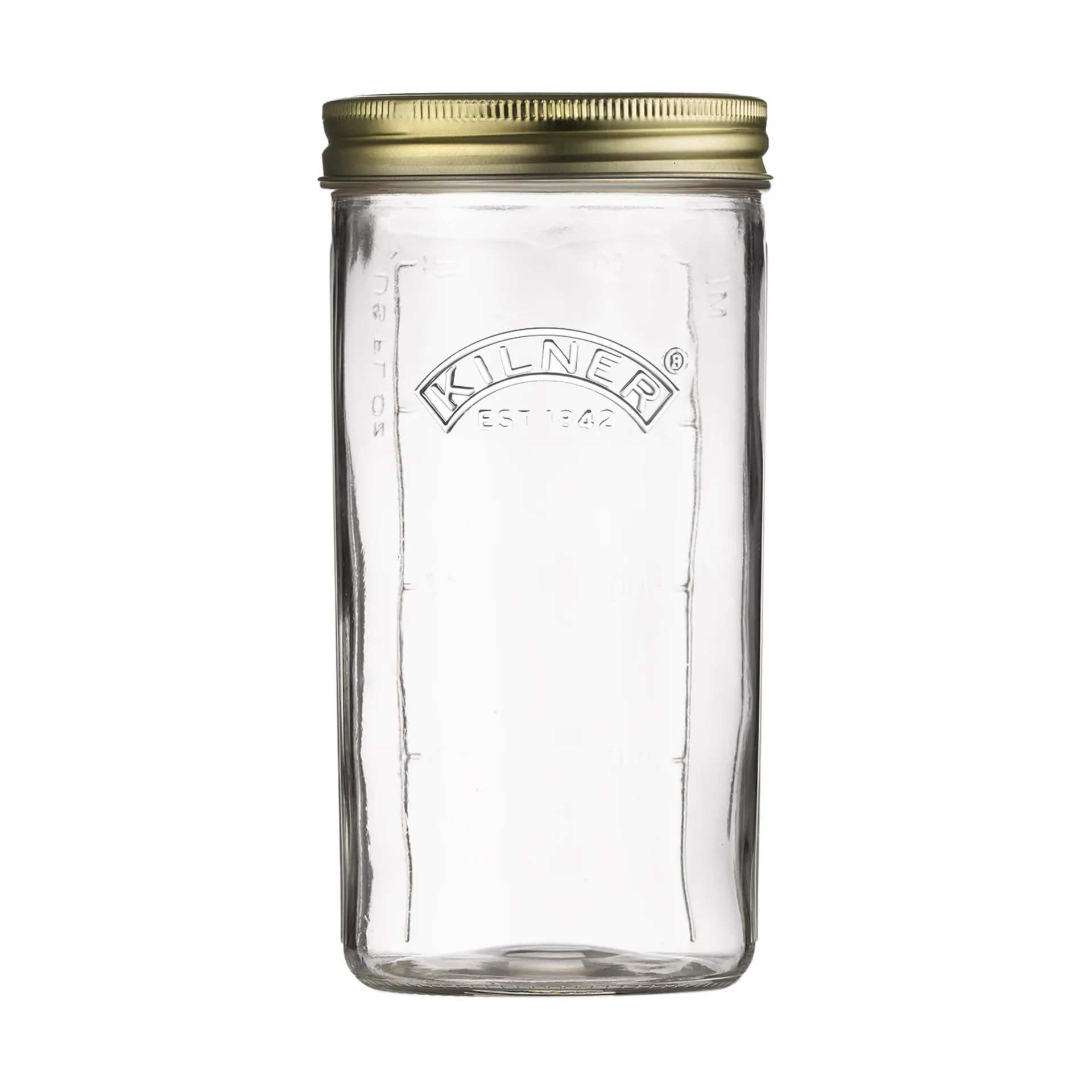 Kilner Kilner WIDE sylteglas Klar-guld, 1 l