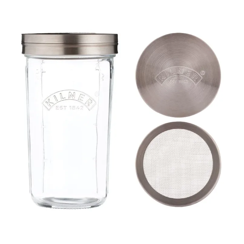 Kilner WIDE sylteglas, Klar-guld, 350 ml Kilner