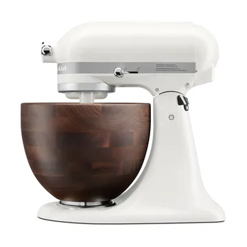 Aritsan 5KSM156 køkkenmaskine med træskål 4,7 L - Porcelain white-walnut - KitchenAid