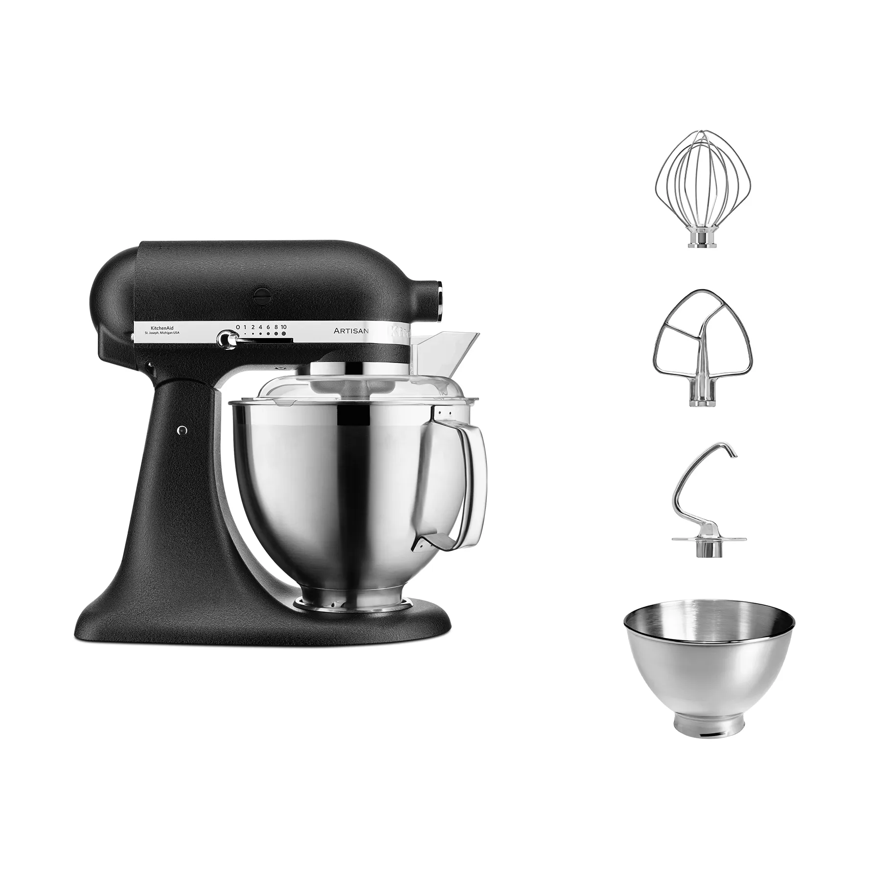 Artisan 5KSM185 køkkenmaskine premium 4,8 L, Cast iron black KitchenAid