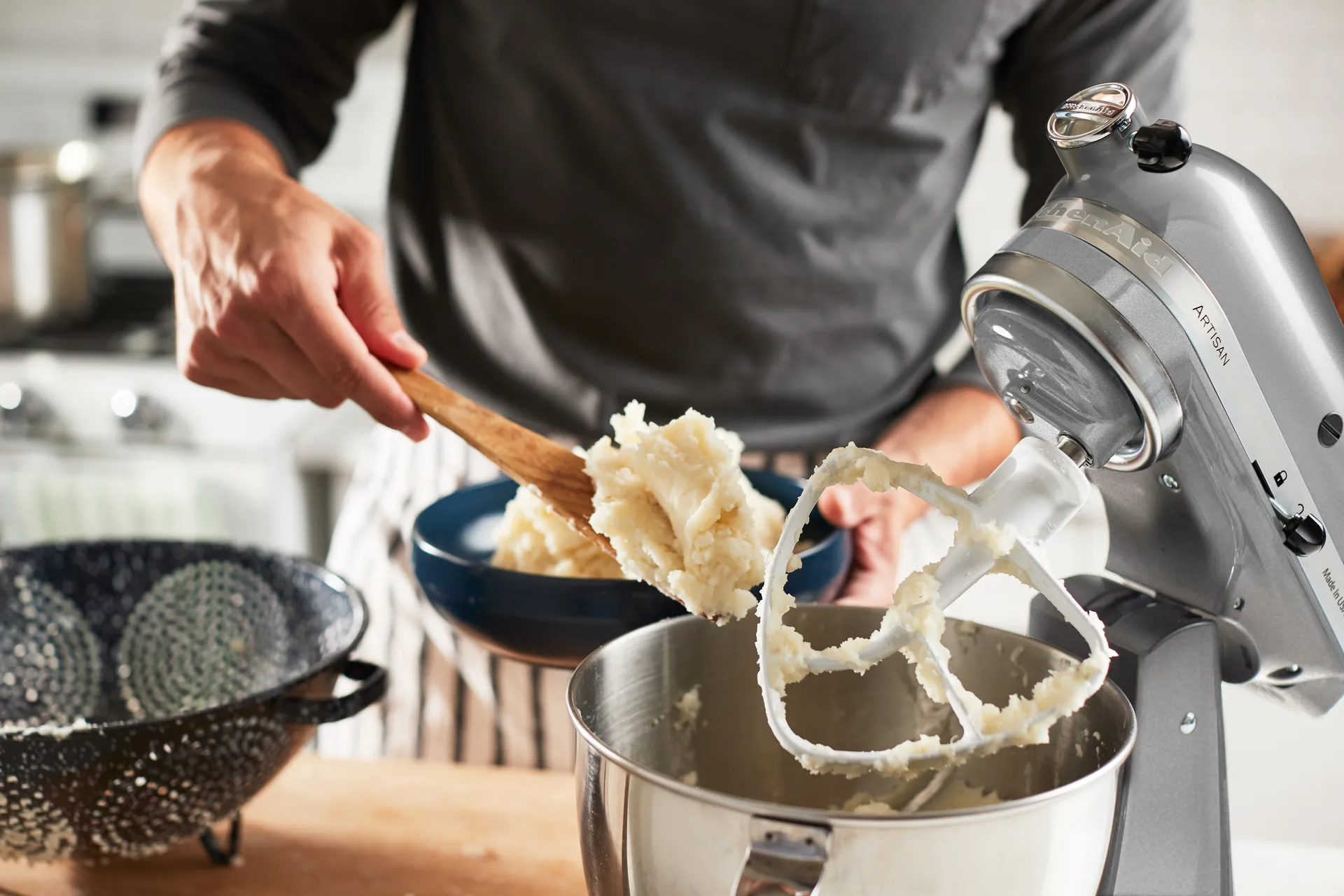 Artisan 5KSM185 køkkenmaskine premium 4,8 L, Medallion silver KitchenAid