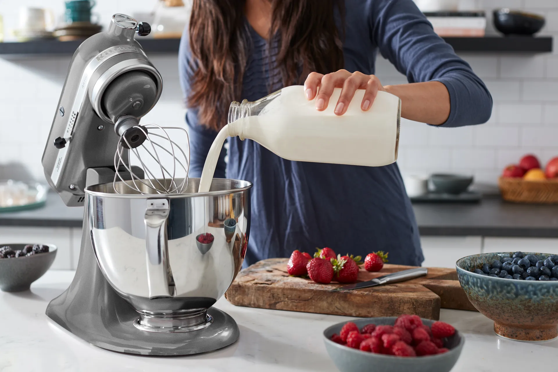 Artisan 5KSM185 køkkenmaskine premium 4,8 L, Medallion silver KitchenAid