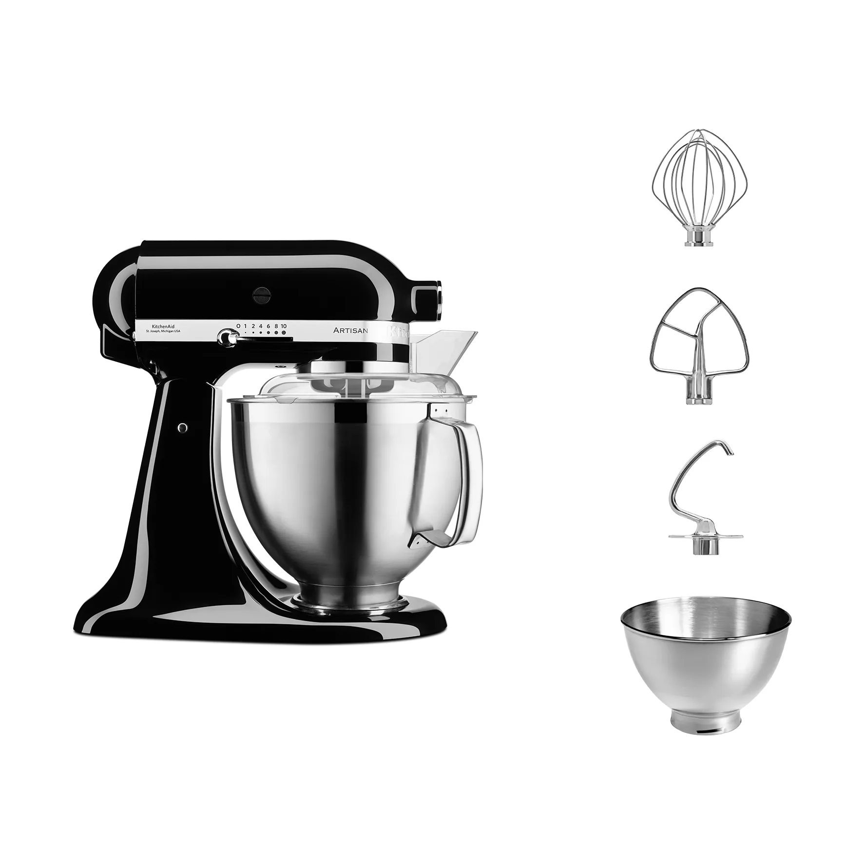 Artisan 5KSM185 køkkenmaskine premium 4,8 L, Onyx black KitchenAid