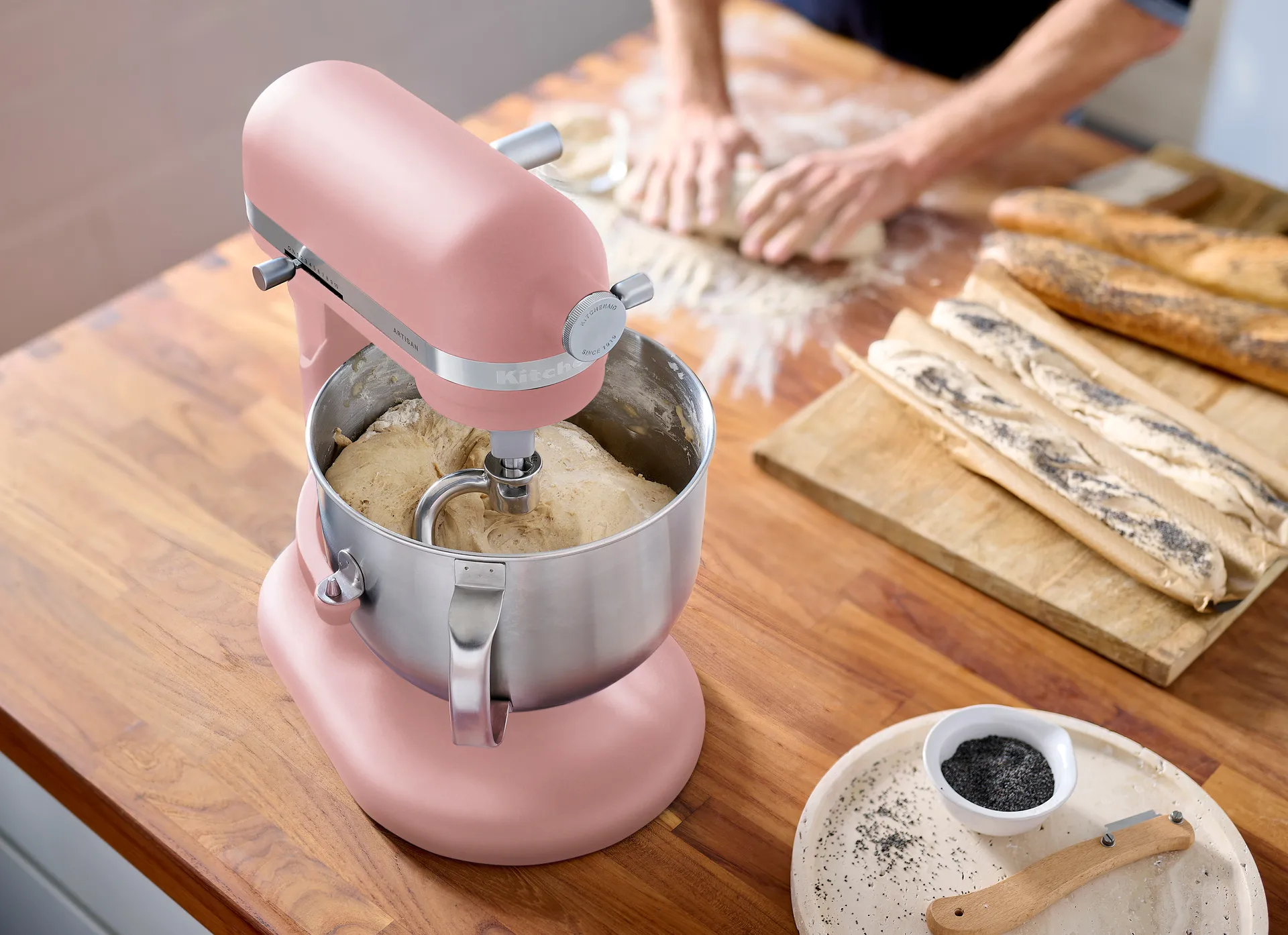 Artisan 5KSM70 køkkenmaskine med løftearm 6,6 L, Dried rose KitchenAid