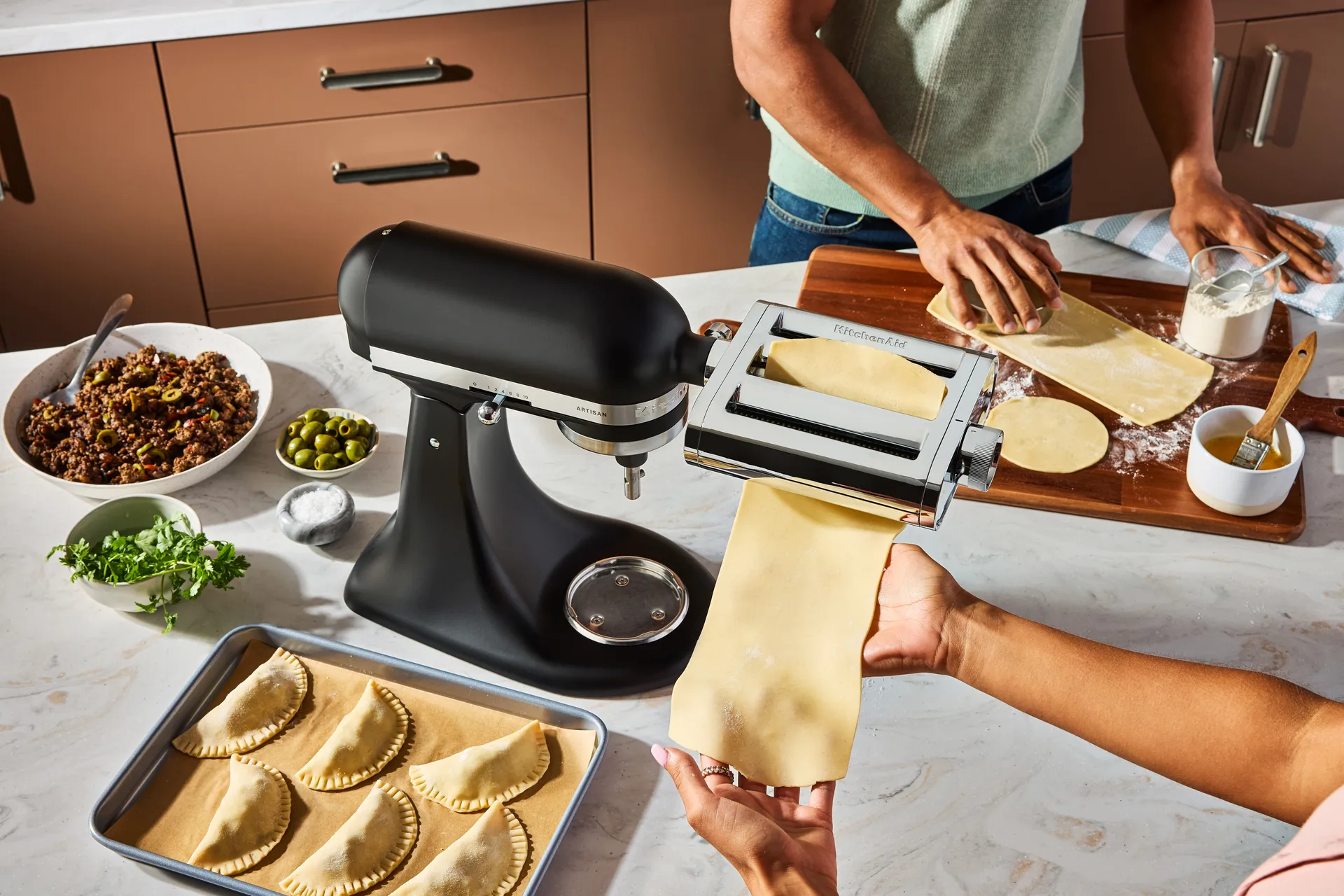 KitchenAid 3-i-1 pasta tilbehør til køkkenmaskine, Metal KitchenAid
