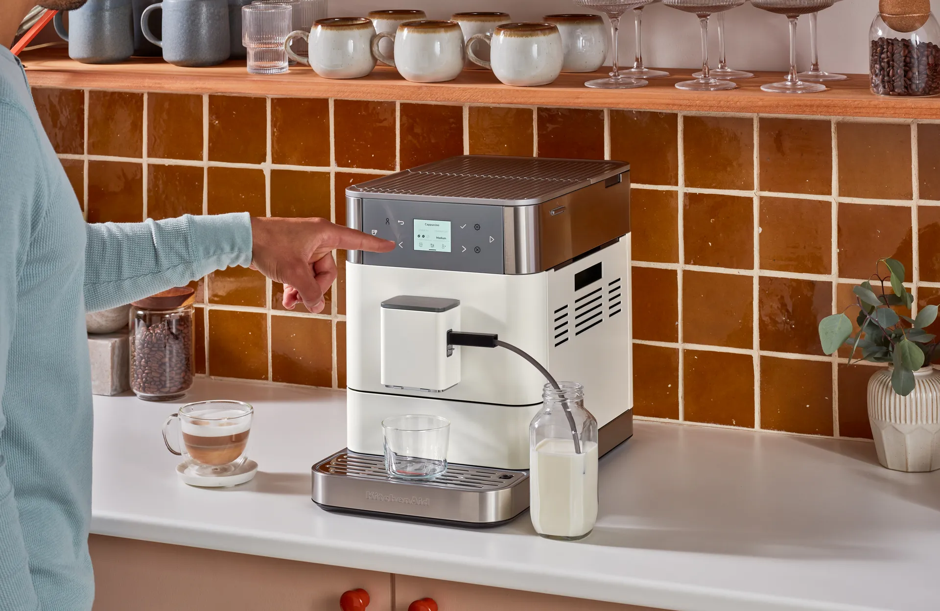 KitchenAid automatisk espressomaskine KF6, Porcelain white KitchenAid