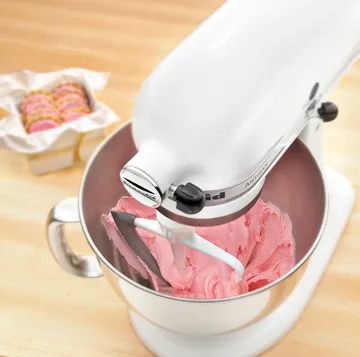 KitchenAid fladpisker med silikonekant mellem - White - KitchenAid