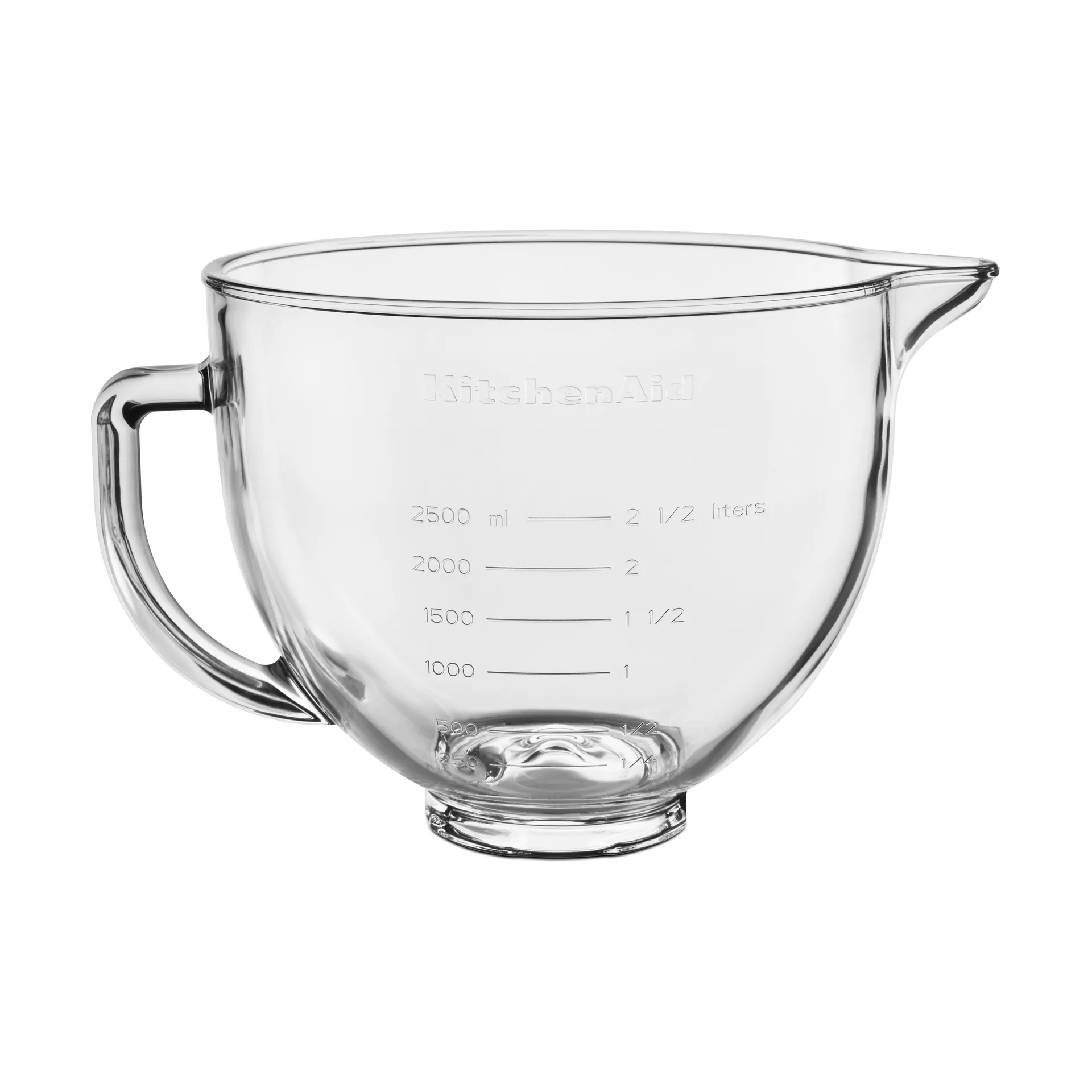 KitchenAid glasskål med låg 4,7 L, Klar KitchenAid