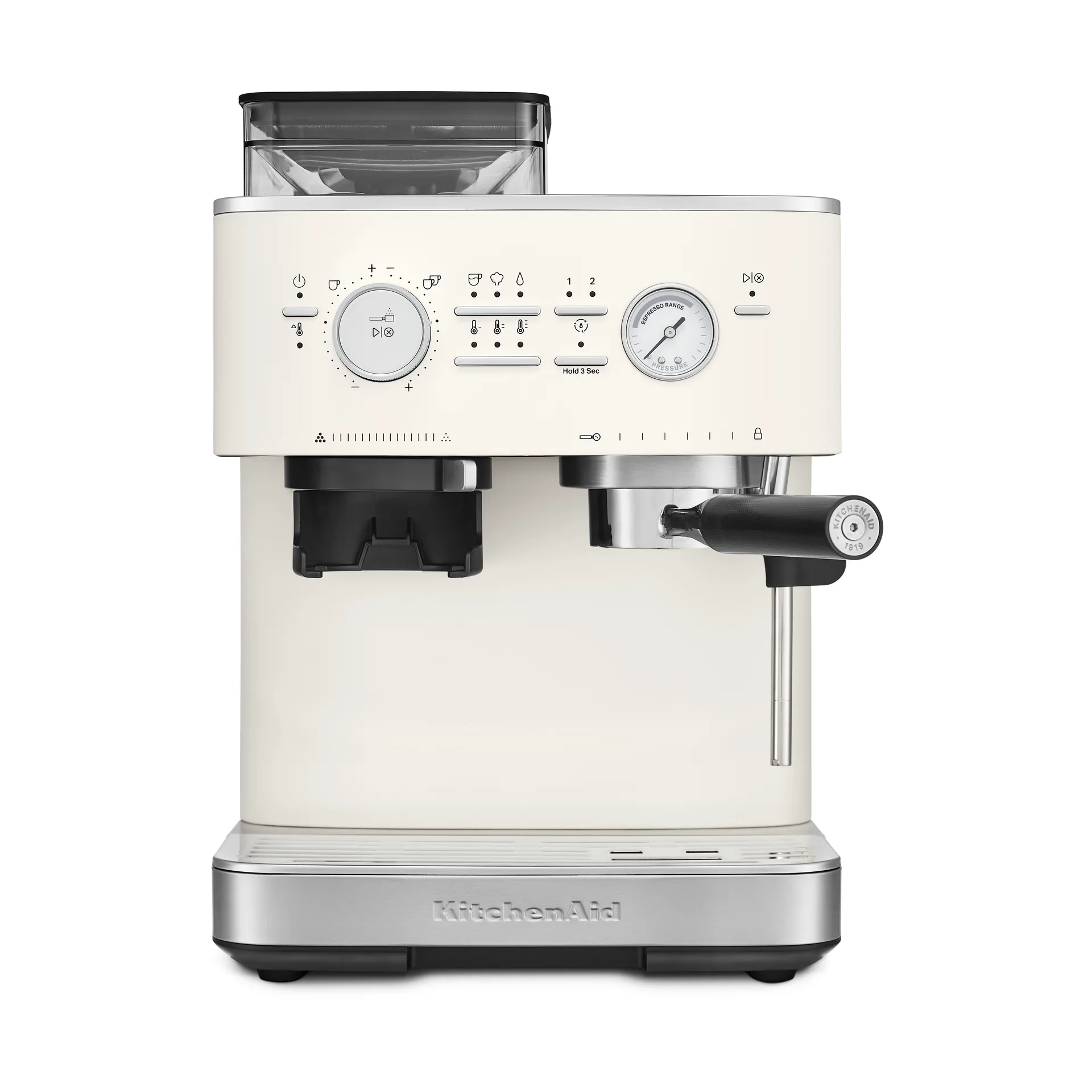 KitchenAid halvautomatisk espressomaskine med kværn, Porcelain white KitchenAid