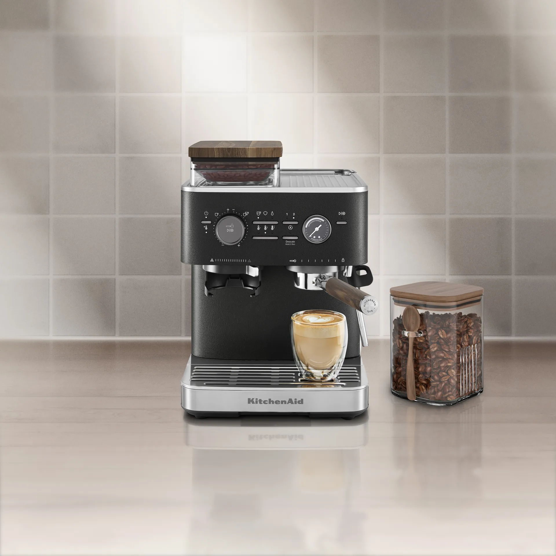 Tilbehørssæt til espressomaskine, Walnut KitchenAid