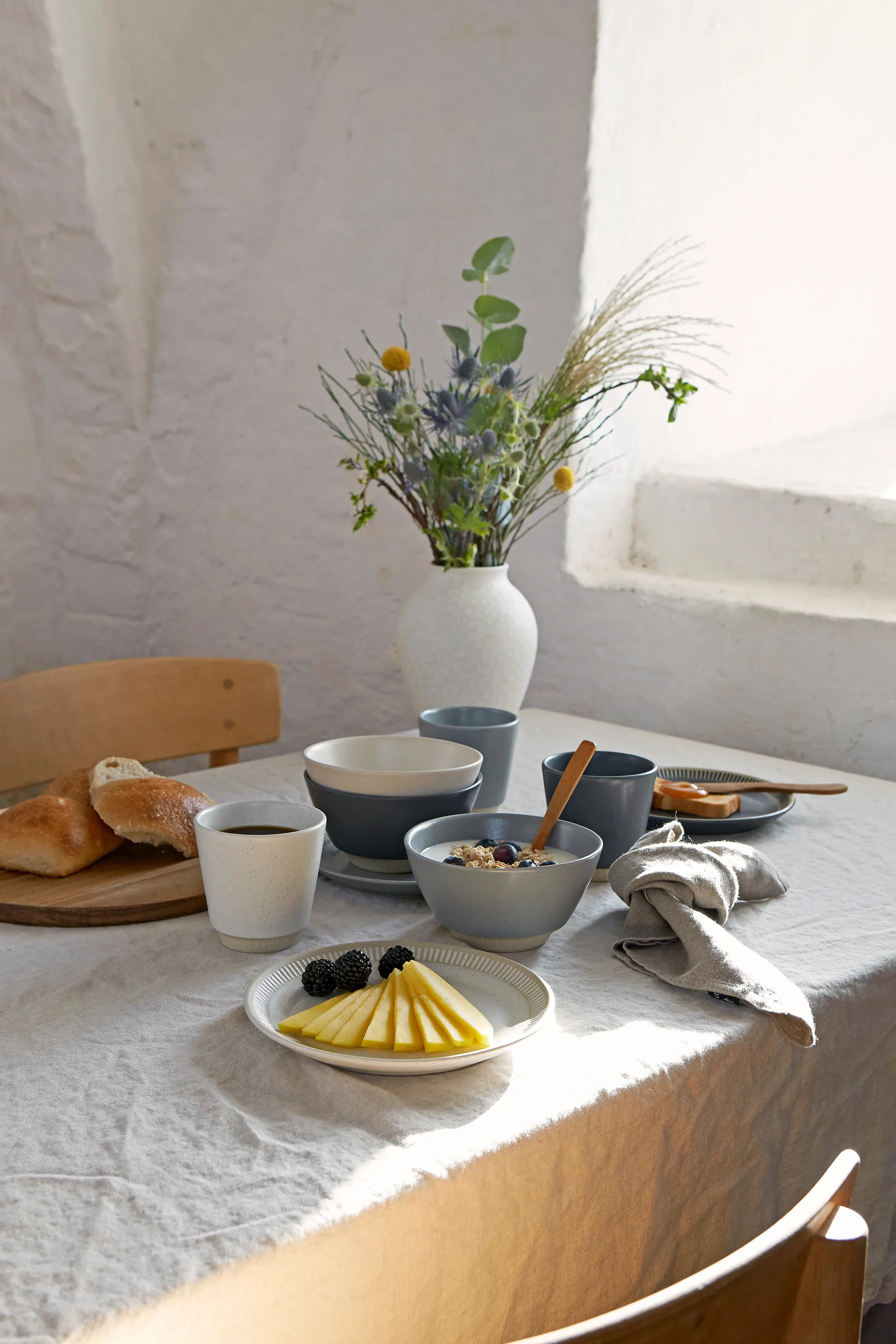 Colore tallerken Ø19 cm, Sand Knabstrup Keramik