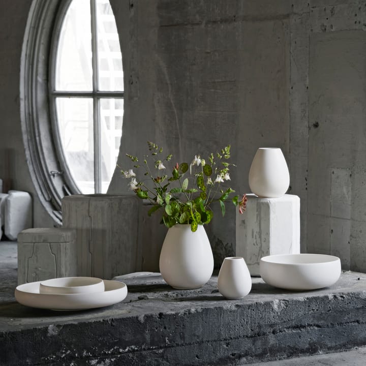 Earth vase 19 cm, Hvid Knabstrup Keramik
