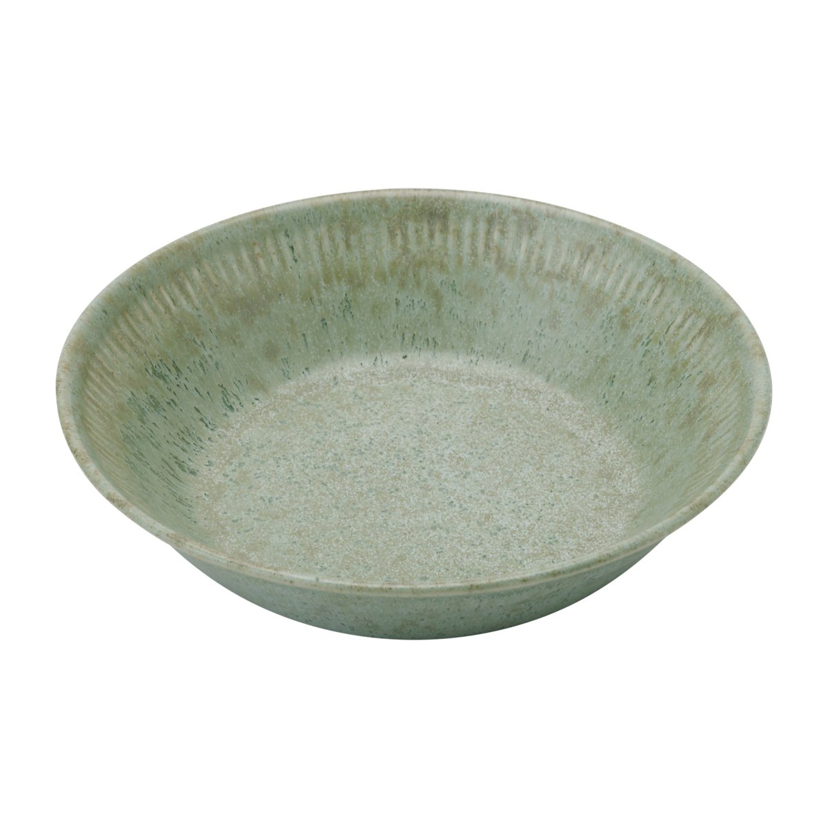 Knabstrup Keramik Knabstrup dyb tallerken olivengrøn 14,5 cm