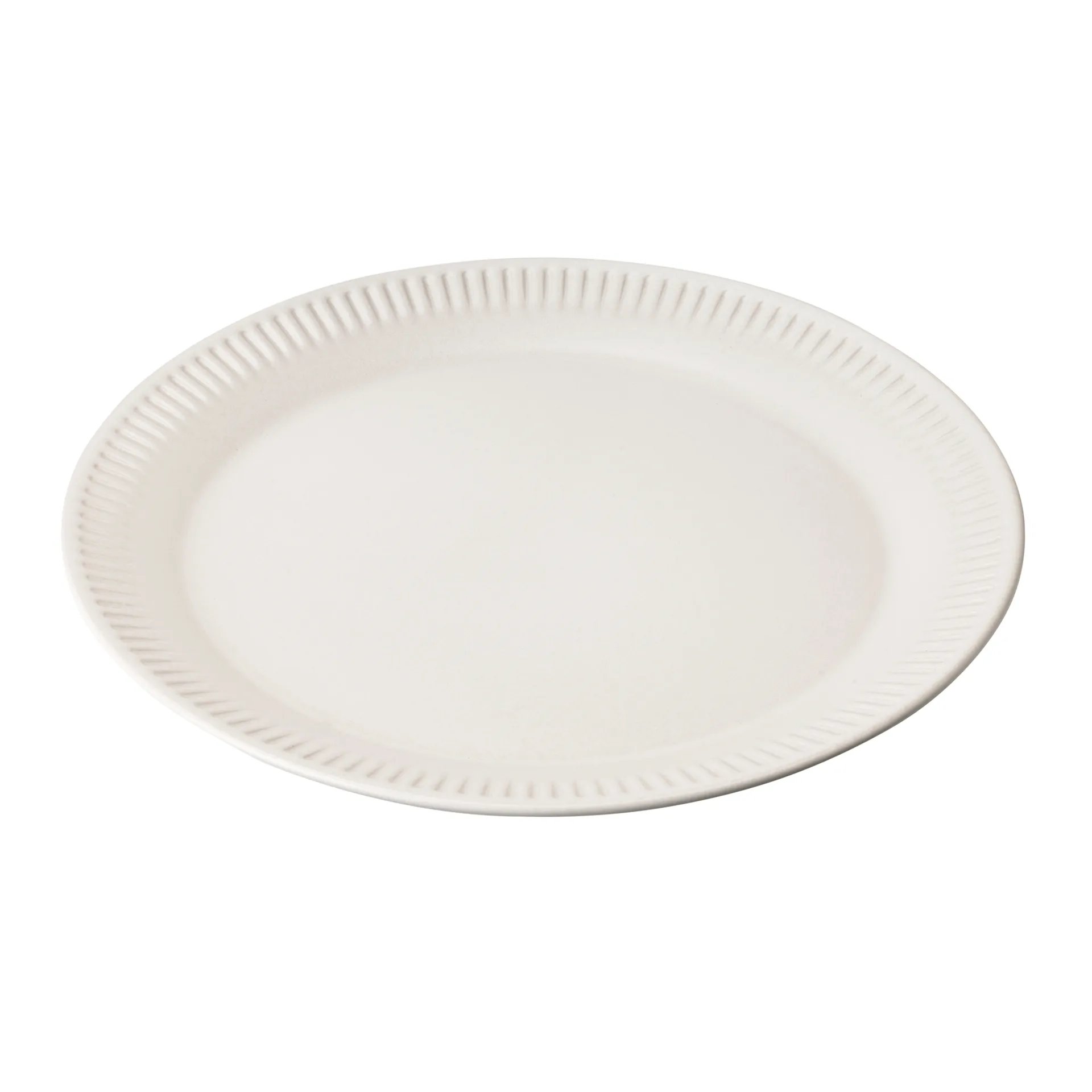 Knabstrup spisetallerken hvid, 22 cm Knabstrup Keramik