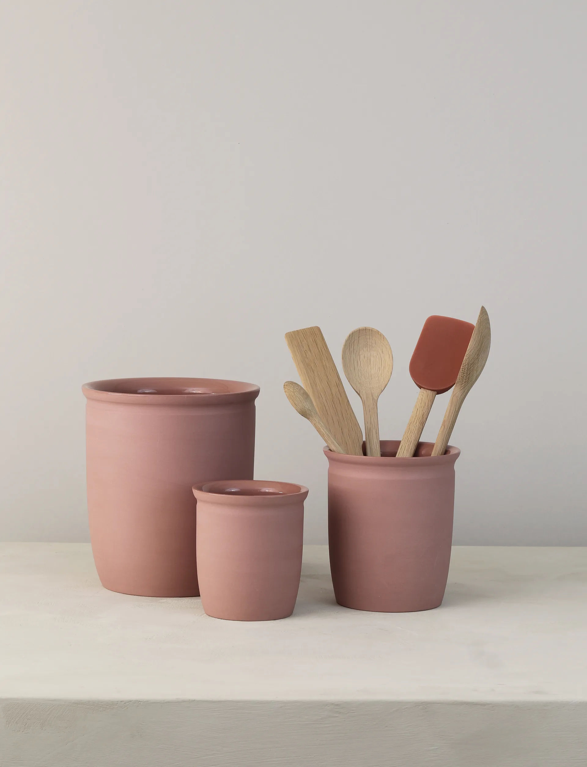 Knabstrup syltekrukke, Dark rose, 0,5 l Knabstrup Keramik