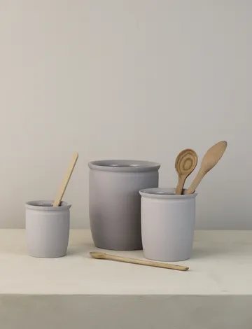 Knabstrup syltekrukke - Grey, 1 l - Knabstrup Keramik