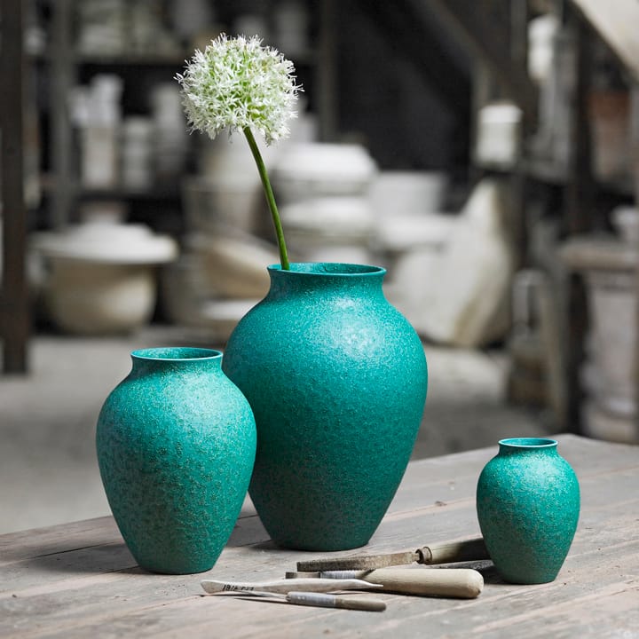 Knabstrup vase 20 cm, grøn Knabstrup Keramik