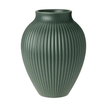 Knabstrup vase ripple mat celadon green - 20 cm - Knabstrup Keramik