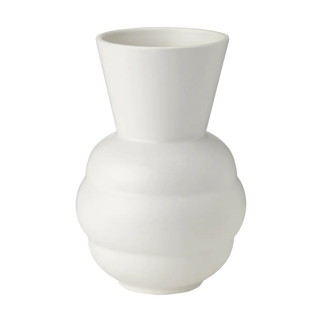 Knabstrup Keramik Tortus Archie vase No1 21 cm White