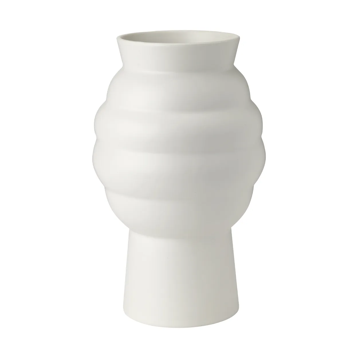 Knabstrup Keramik Tortus Archie vase No2 23,5 cm White