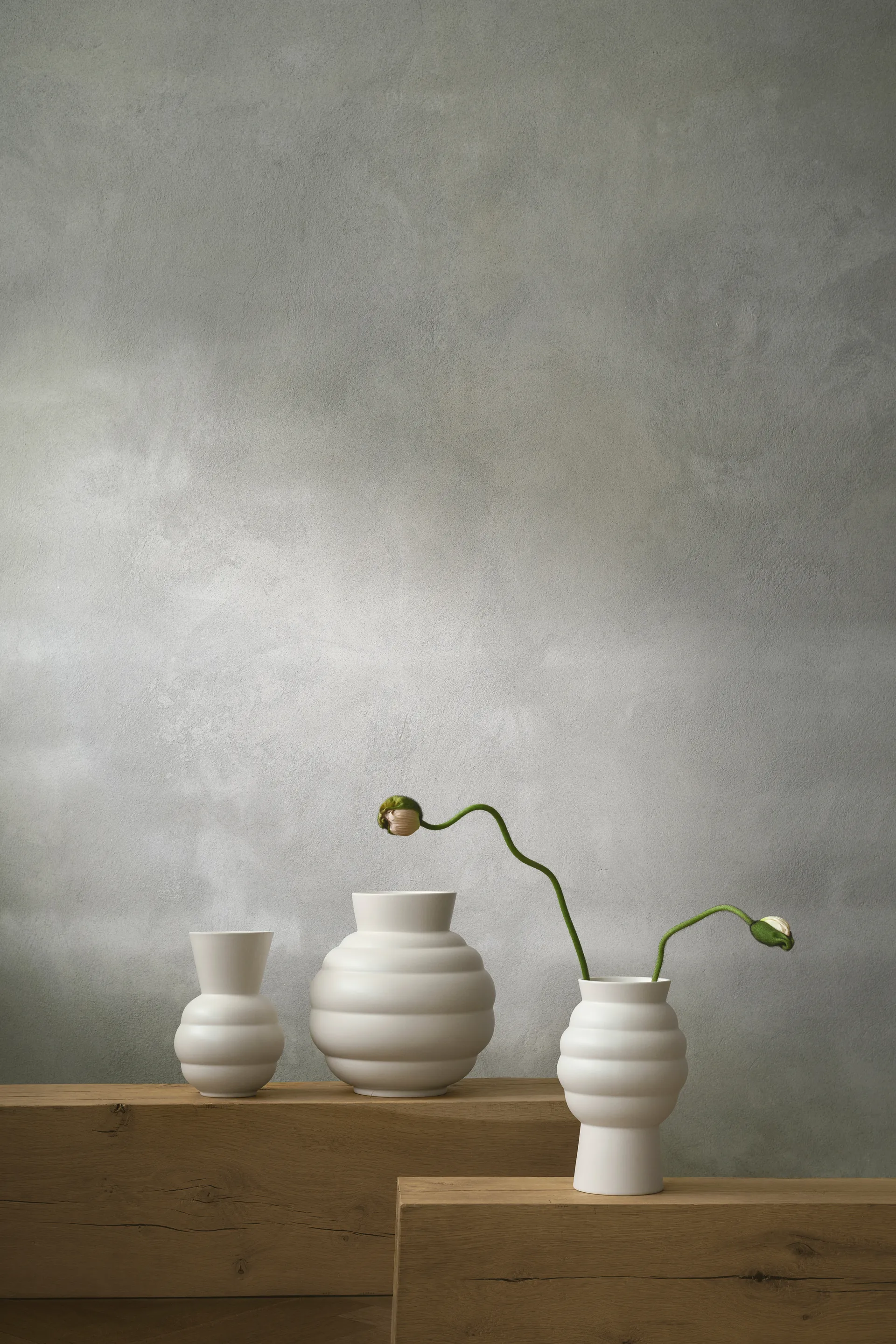 Tortus Archie vase No2 23,5 cm, White Knabstrup Keramik