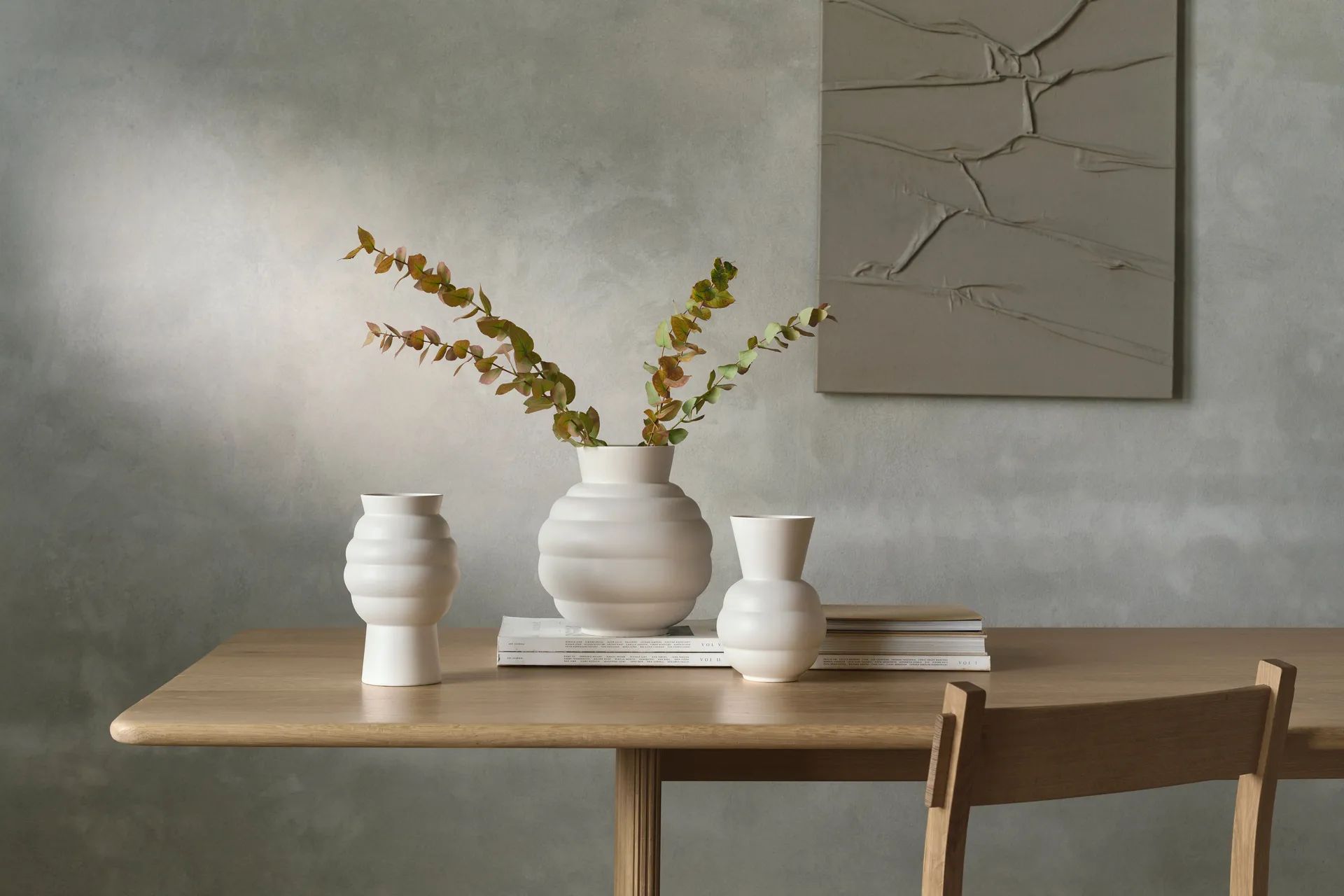 Tortus Archie vase No3 26,5 cm, White Knabstrup Keramik