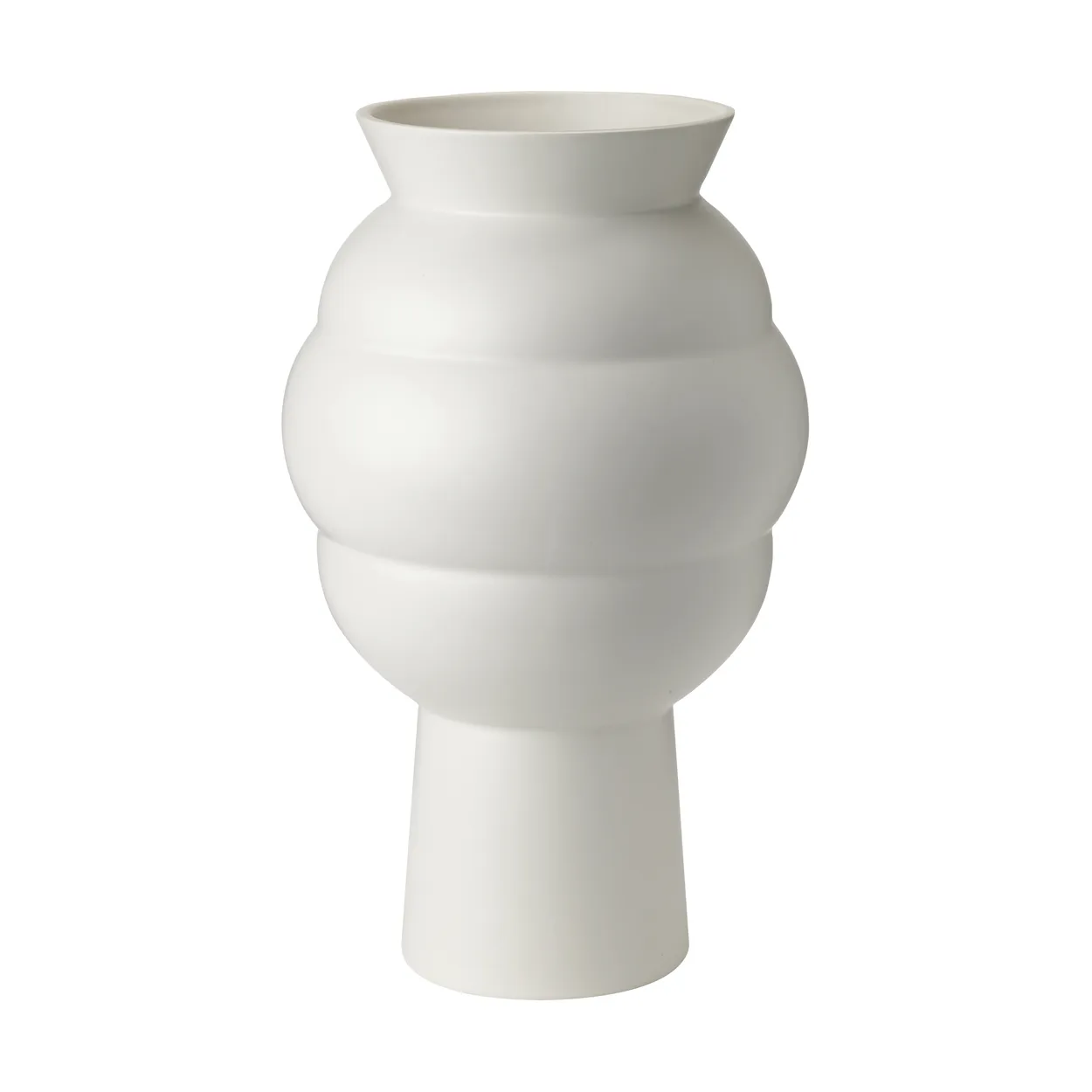 Knabstrup Keramik Tortus Archie vase nr. 4 37 cm White