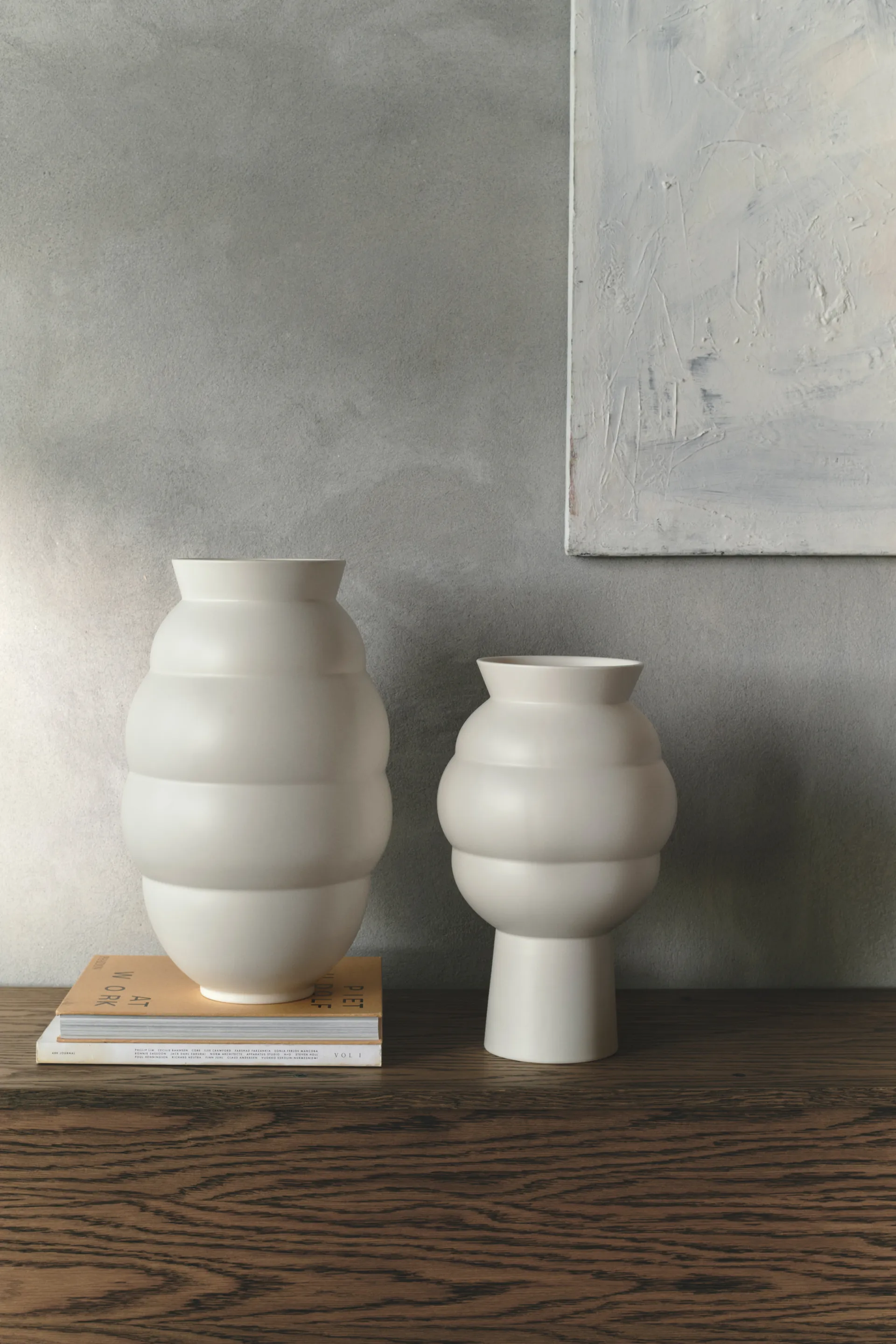 Tortus Archie vase nr. 4 37 cm, White Knabstrup Keramik