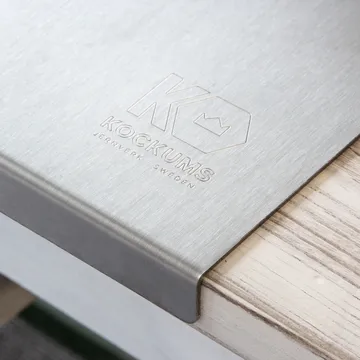 Kockums bagebord rustfrit stål - 80x60 cm - Kockums Jernverk