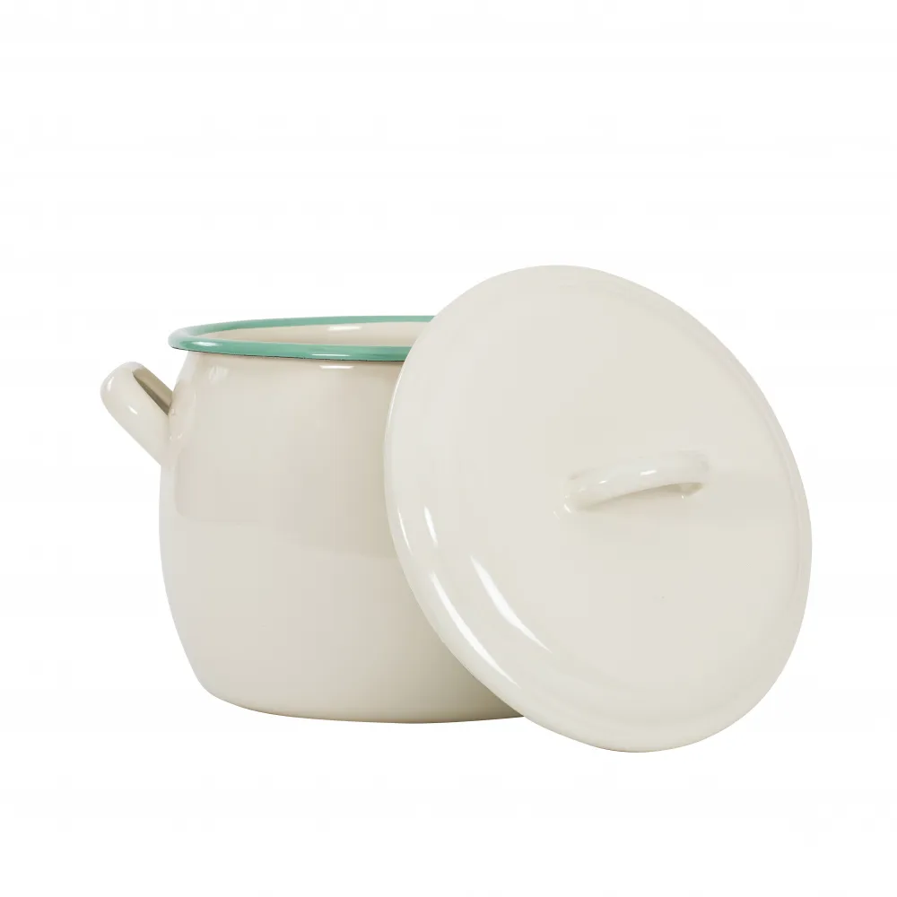 Kockums gryde med låg 4 L, Cream Lux (beige) Kockums Jernverk