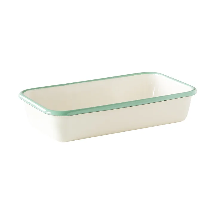 Kockums ovnform - Cream lux-grøn, 23x13,5 cm - Kockums Jernverk